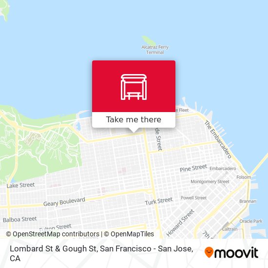 Mapa de Lombard St & Gough St