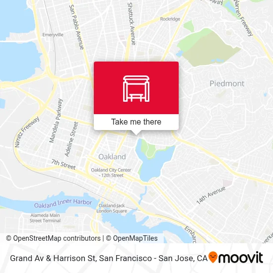 Grand Av & Harrison St map