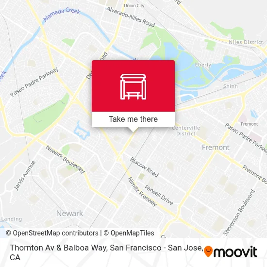 Thornton Av & Balboa Way map