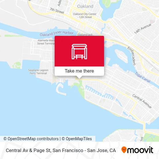 Central Av & Page St map