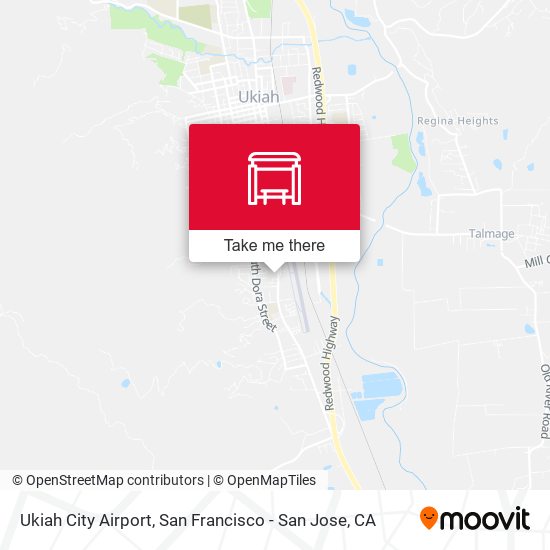 Mapa de Ukiah City Airport