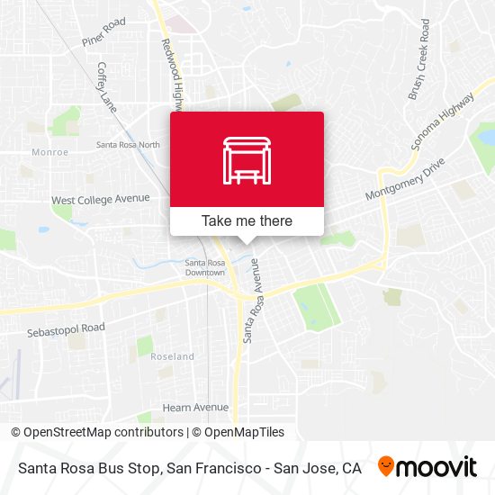 Mapa de Santa Rosa Bus Stop