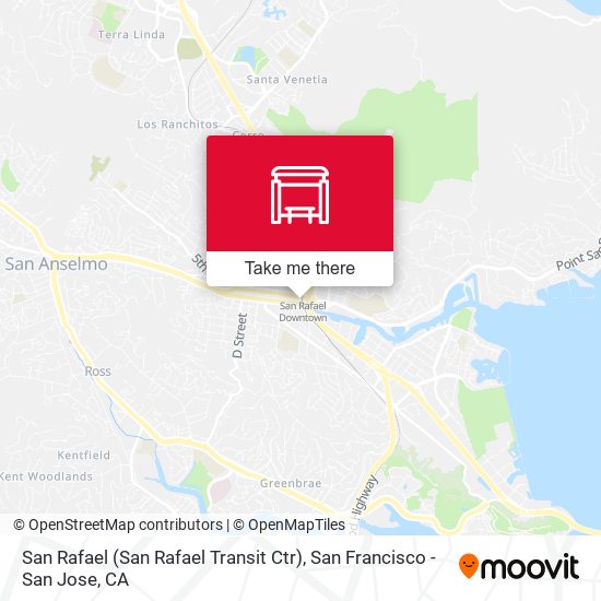 Mapa de San Rafael (San Rafael Transit Ctr)