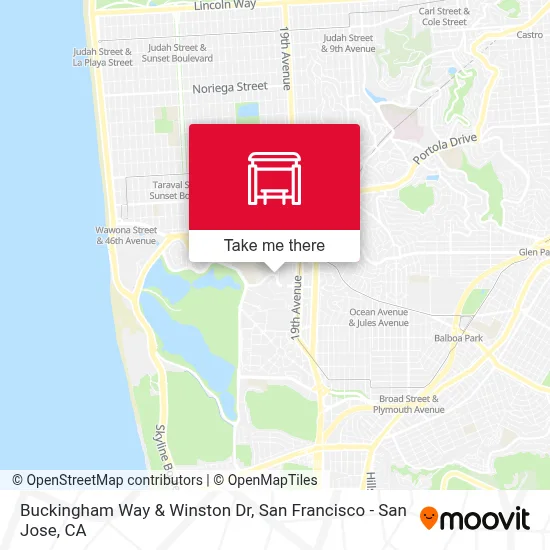 Buckingham Way & Winston Dr map
