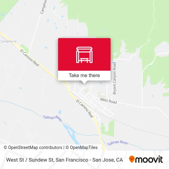 West St / Sundew St map