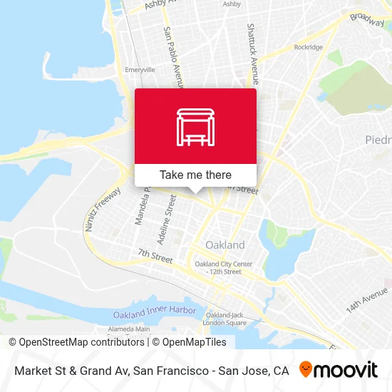 Market St & Grand Av map