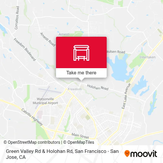 Green Valley Rd & Holohan Rd map