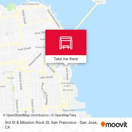Mapa de 3rd St & Mission Rock St