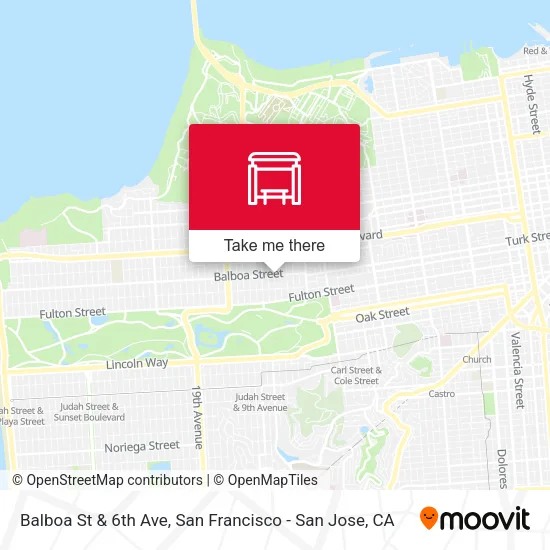 Mapa de Balboa St & 6th Ave