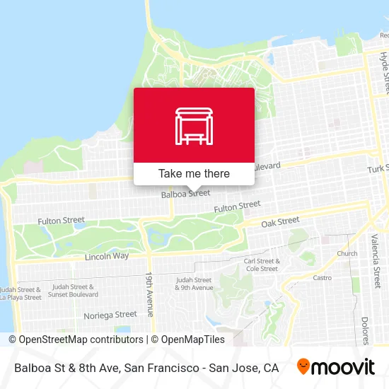 Mapa de Balboa St & 8th Ave