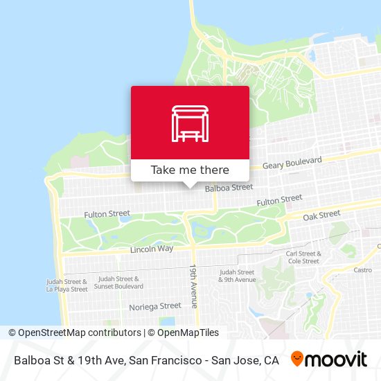 Mapa de Balboa St & 19th Ave