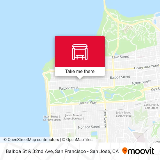 Mapa de Balboa St & 32nd Ave