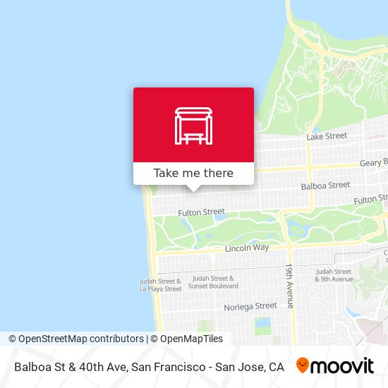 Mapa de Balboa St & 40th Ave