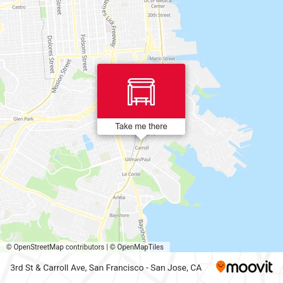 Mapa de 3rd St & Carroll Ave