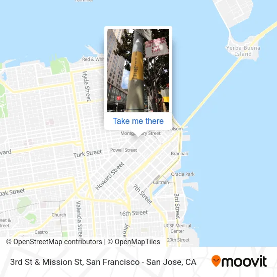 Mapa de 3rd St & Mission St