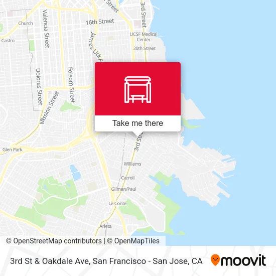 Mapa de 3rd St & Oakdale Ave