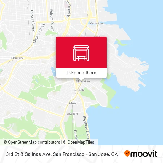 3rd St & Salinas Ave map