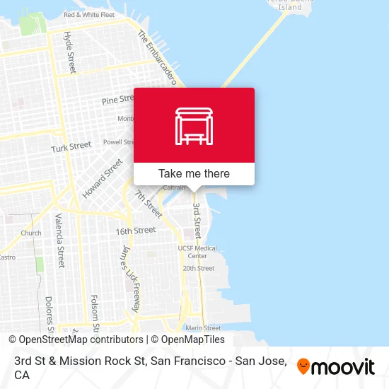 Mapa de 3rd St & Mission Rock St