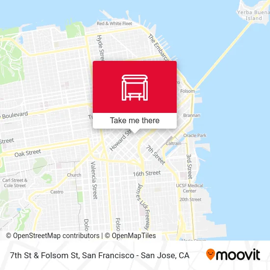 7th St & Folsom St map