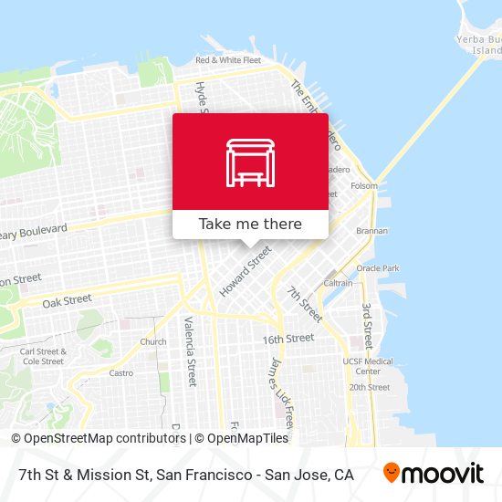 7th St & Mission St map