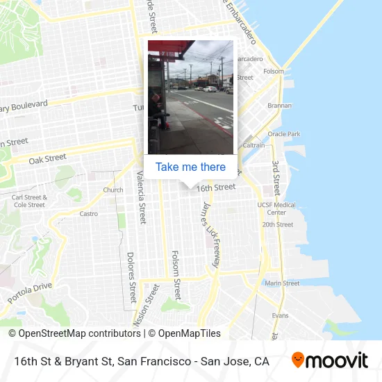 Mapa de 16th St & Bryant St