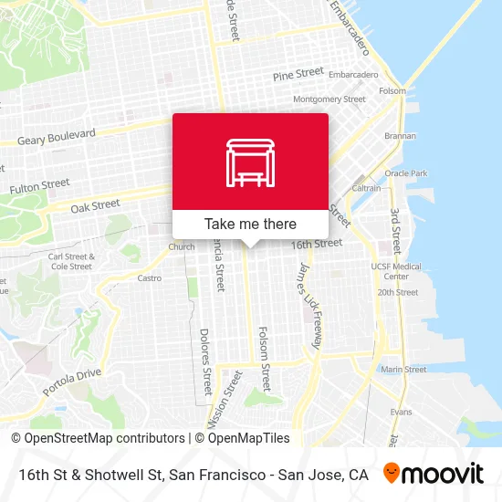 16th St & Shotwell St map