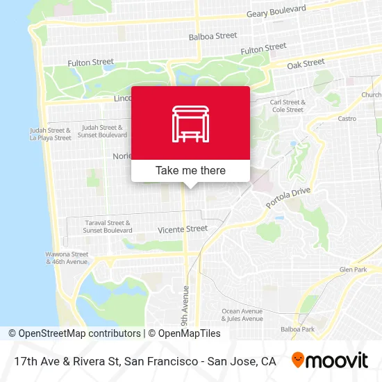 17th Ave & Rivera St map