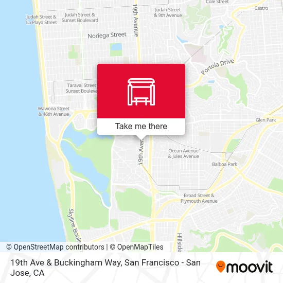 19th Ave & Buckingham Way map