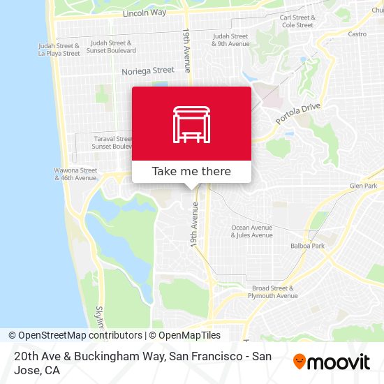 20th Ave & Buckingham Way map