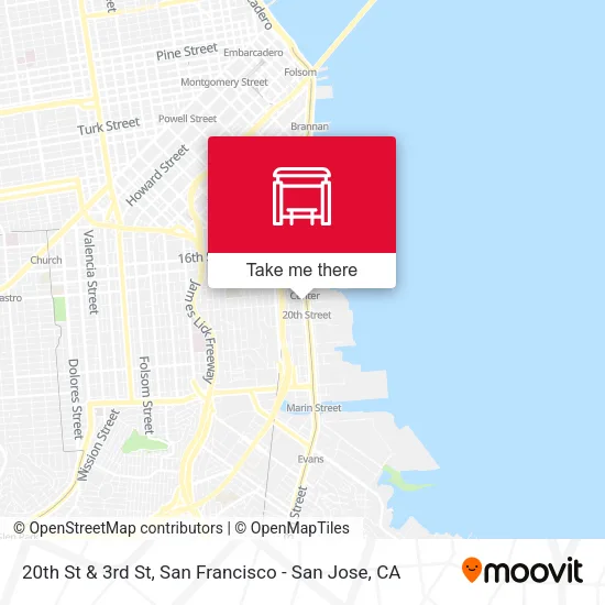 Mapa de 20th St & 3rd St