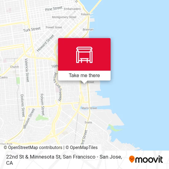 22nd St & Minnesota St map