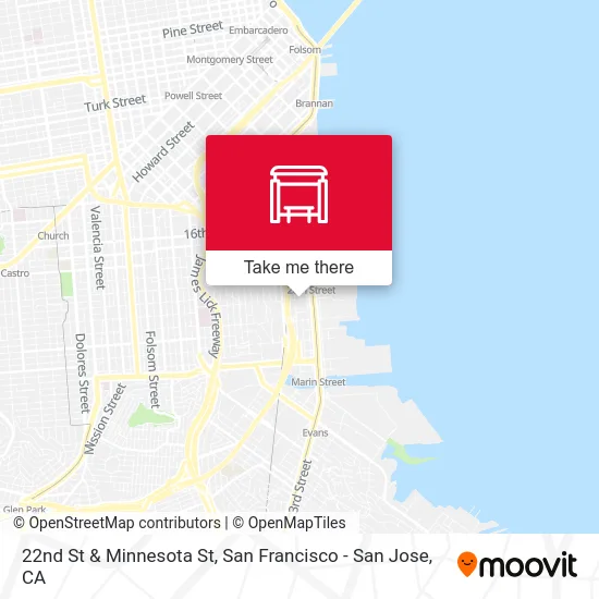 22nd St & Minnesota St map