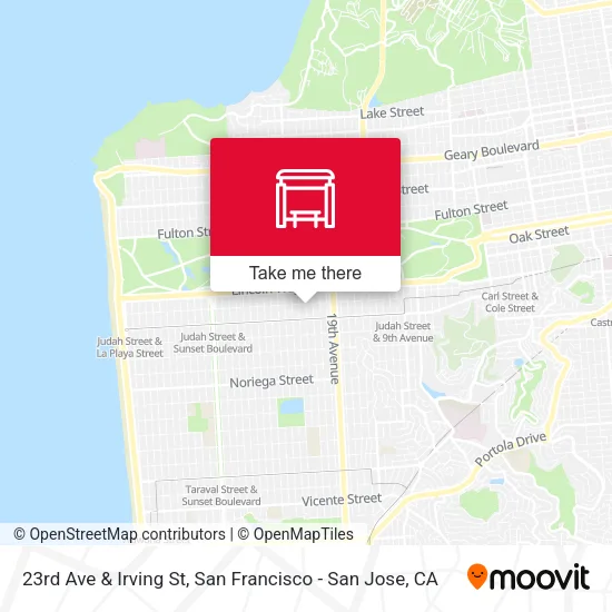 Mapa de 23rd Ave & Irving St