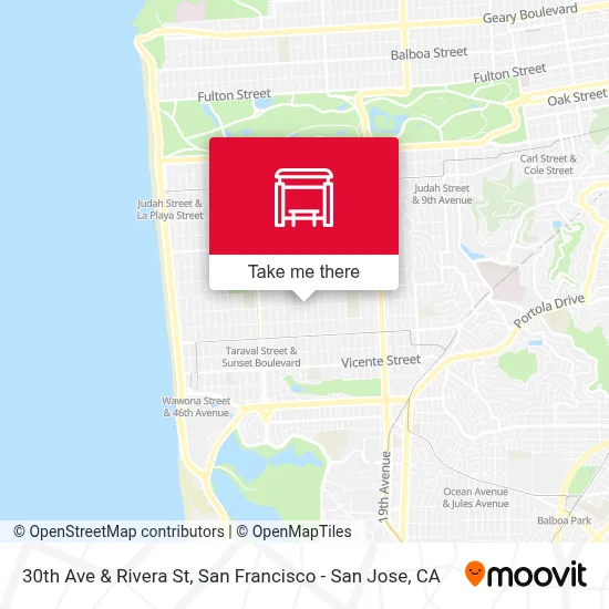 30th Ave & Rivera St map