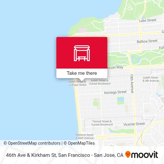 46th Ave & Kirkham St map