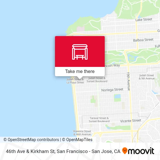 46th Ave & Kirkham St map