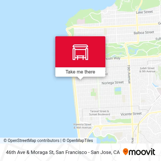46th Ave & Moraga St map