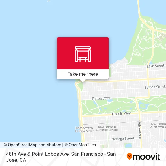 48th Ave & Point Lobos Ave map