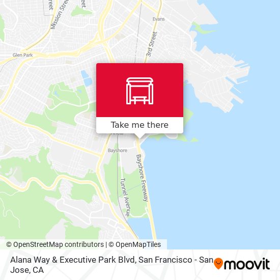 Mapa de Alana Way & Executive Park Blvd