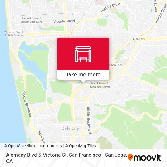 Mapa de Alemany Blvd & Victoria St