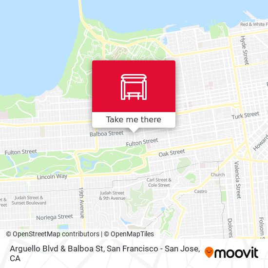 Mapa de Arguello Blvd & Balboa St