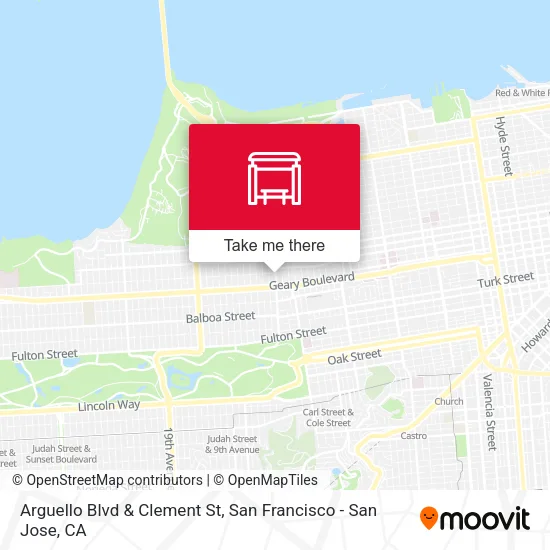Mapa de Arguello Blvd & Clement St