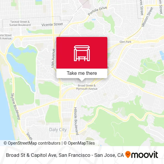 Broad St & Capitol Ave map