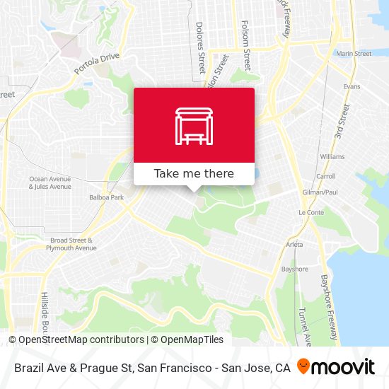 Brazil Ave & Prague St map