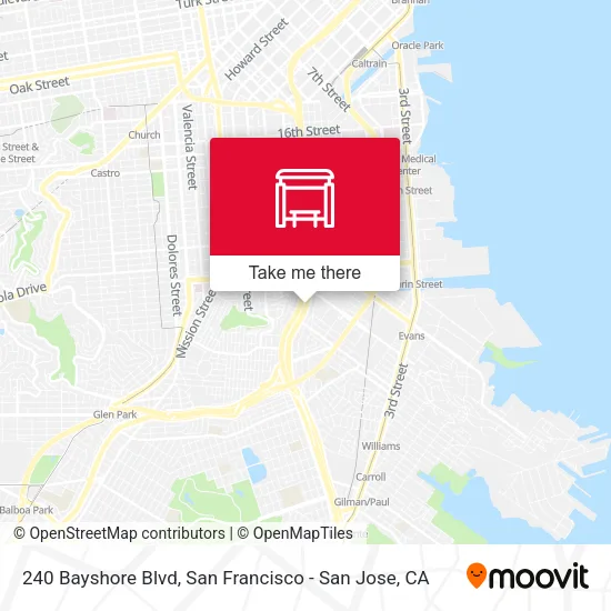 Mapa de 240 Bayshore Blvd