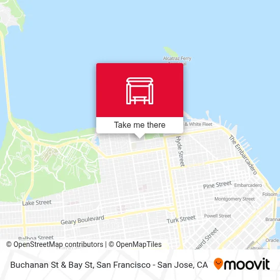 Buchanan St & Bay St map