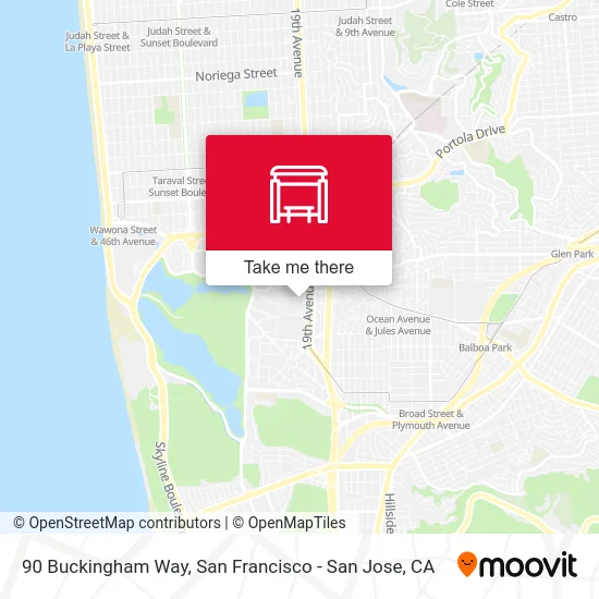 90 Buckingham Way map