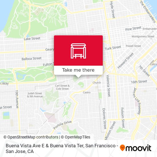 Buena Vista Ave E & Buena Vista Ter map