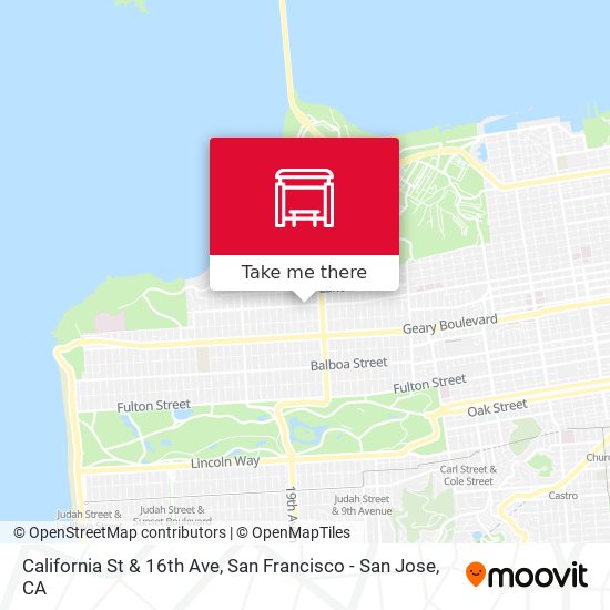 Mapa de California St & 16th Ave
