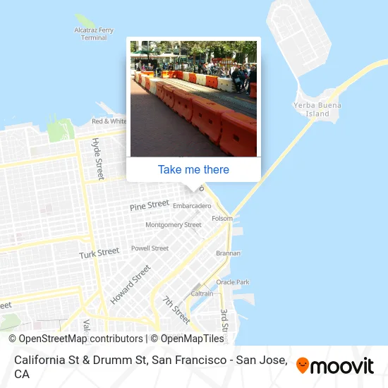 California St & Drumm St map